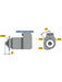 Bosch Starter 12V 3.6Kw Fits Mercedes Truck/Bus 0001418012 Starters BOSCH - Micks Gone Bush