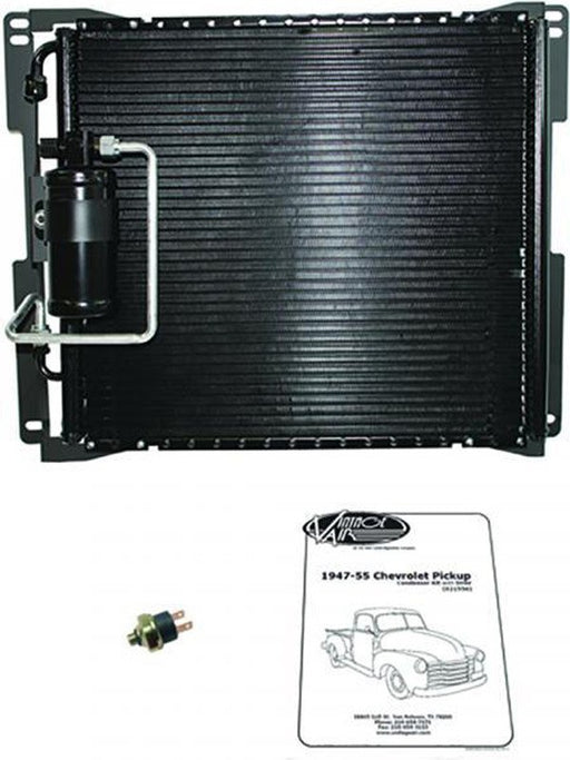 Vintage Air Air Conditioning Condenser and Drier Sure Fit Horizontal 19 (21550) 021550 Condensers, Evaporators Vintage Air - Micks Gone Bush