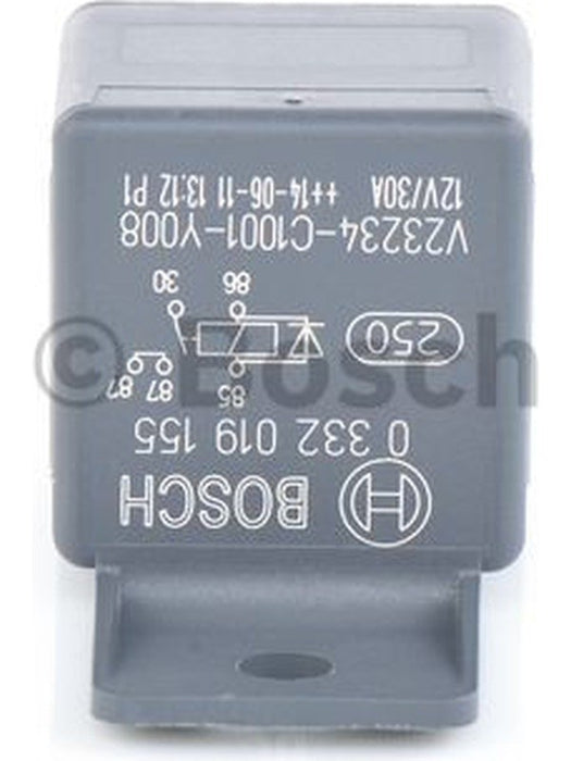 Bosch Mini Relay 12V 30Amp N/O 5 Pin w/ Fixed Bracket Diode Protected(332019155) 0332019155 Relays BOSCH - Micks Gone Bush