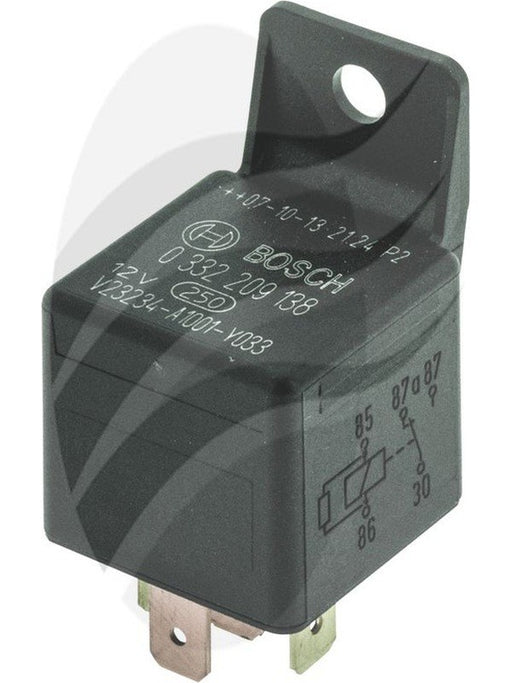 Bosch C/Over Mini Relay 12V 30/20Amp N/O 5 Pin with Fixed Bracket (332209138) 0332209138 Relays BOSCH - Micks Gone Bush
