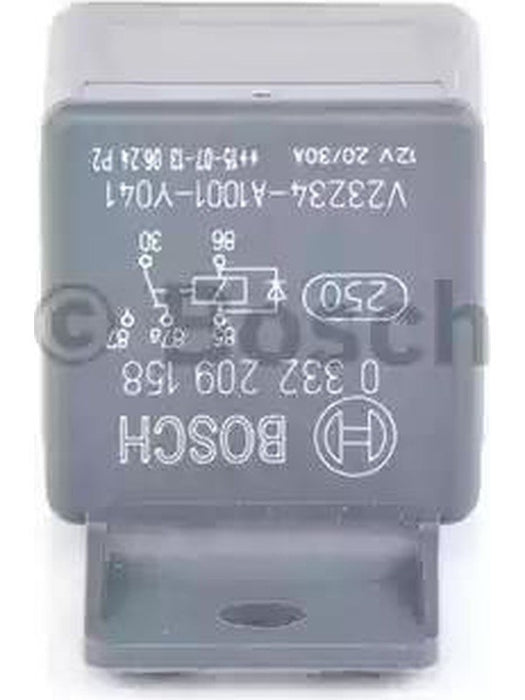 Bosch C/Over Mini Relay 12V 30/20Amp N/O 5 Pin w/ Fixed Bracket Diode(332209158) 0332209158 Relays BOSCH - Micks Gone Bush