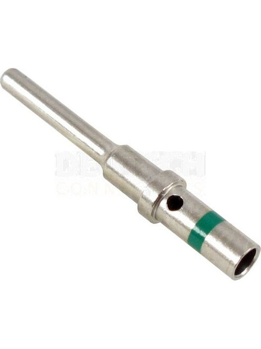 Deutsch Pack 1 Solid Crimp Pin Terminal With Green Band Size 16 0460-215-16141 Deutsch - Micks Gone Bush
