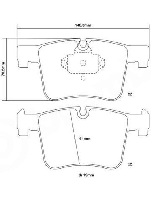 Brembo Sport HP2 Axle Set Front 07.B314.98 Brembo - Micks Gone Bush