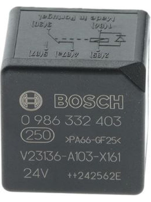 Bosch 24V Mini Relay C/Over 20/10A 5 Pin Diode Protected 0986332403 Relays BOSCH - Micks Gone Bush