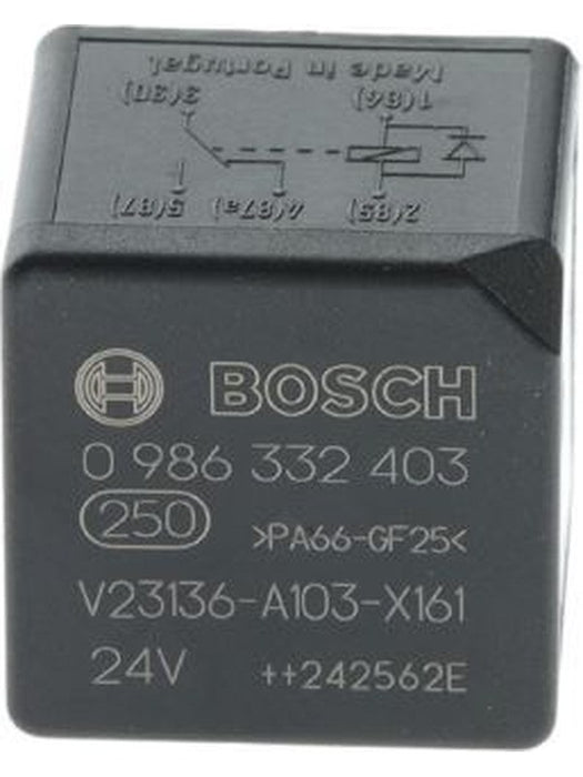 Bosch 24V Mini Relay C/Over 20/10A 5 Pin Diode Protected 0986332403 Relays BOSCH - Micks Gone Bush
