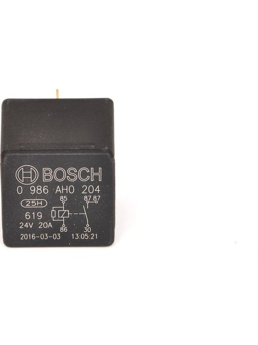 Bosch Mini Relay 24V 20A N/O 5 Pin No Bracket Resistor Protected 0986AH0204 BOSCH - Micks Gone Bush