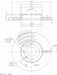 Bremtec Disc Brake Rotor 256mm (Single) Trade-Line BDR24001TL Disc Brake Rotor (Single) Bremtec    - Micks Gone Bush