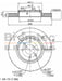 Bremtec Disc Brake Rotor Pair Euro-Line 280mm BDR10830EL Disc Brake Rotor (Single) Bremtec    - Micks Gone Bush