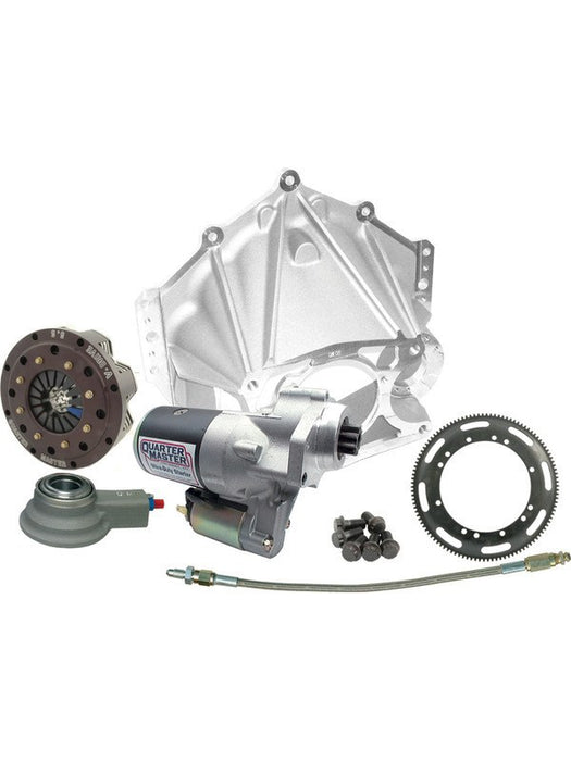 Quarter Master Clutch and Bellhousing Kit V-Drive 5.5 in Triple Disc 10038590 Quarter Master - Micks Gone Bush