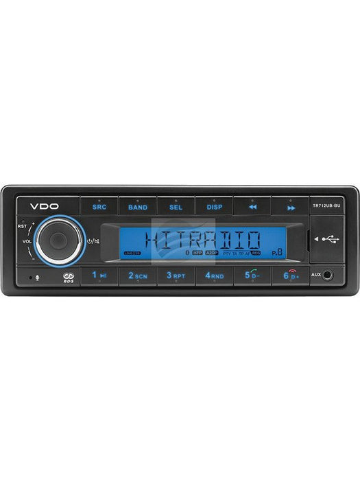VDO Mp3 Rds Bluetooth Tuner 24V 4X 41W with USB & Aux Port, Fixed Face 101.265 VDO - Micks Gone Bush