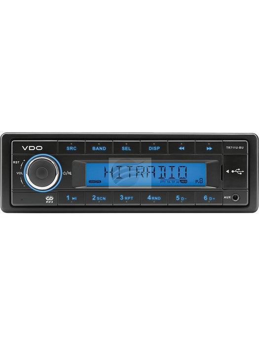 VDO Rds Tuner 24V 4 X 15W w/ USB & Aux Port, Fixed Face **Tuner Only** 101.271 VDO - Micks Gone Bush