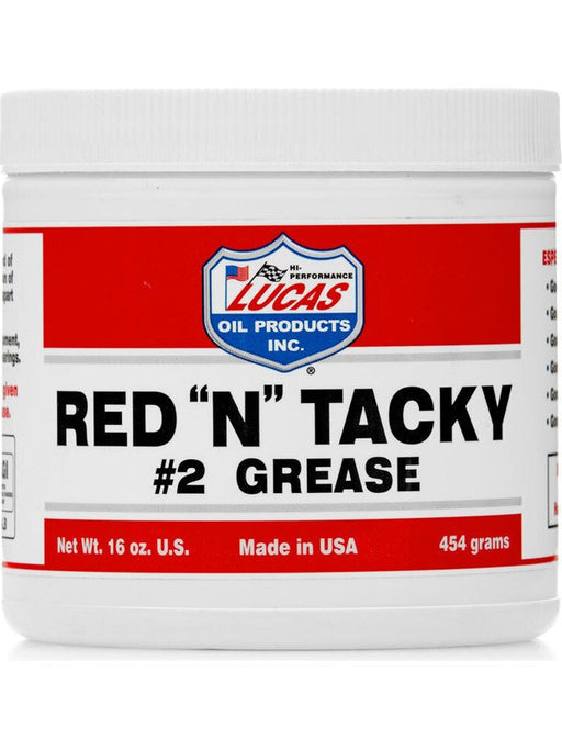 Lucas Oil Red in. Nin. Tacky Grease 453 Grams Tube 10574 Lucas Oil - Micks Gone Bush