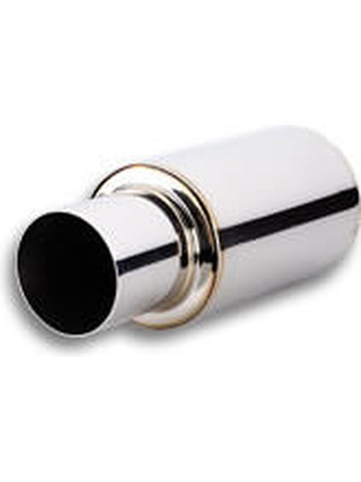 Vibrant Performance Muffler TVP Turbo 3 in Center Inlet 4 in Round Outle 1062 Vibrant Performance - Micks Gone Bush