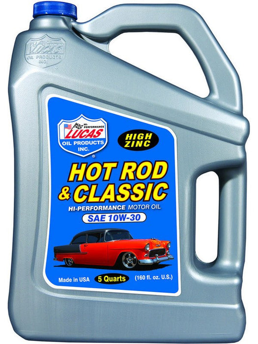 Lucas Oil Motor Oil Hot Rod Classic Car High Level Zinc 10W30 4.73L 10679 Lucas Oil - Micks Gone Bush