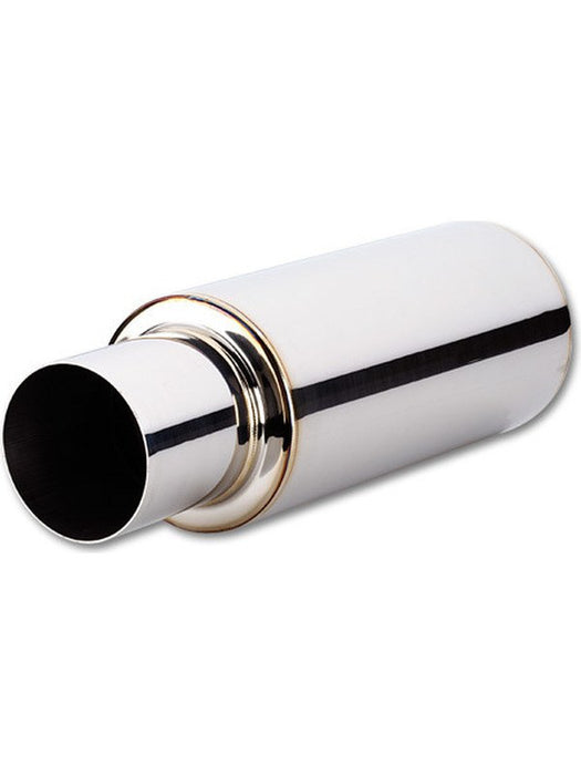 Vibrant Performance Muffler TVP Turbo 4 in Center Inlet 4 in Round Outle 1091 Vibrant Performance - Micks Gone Bush