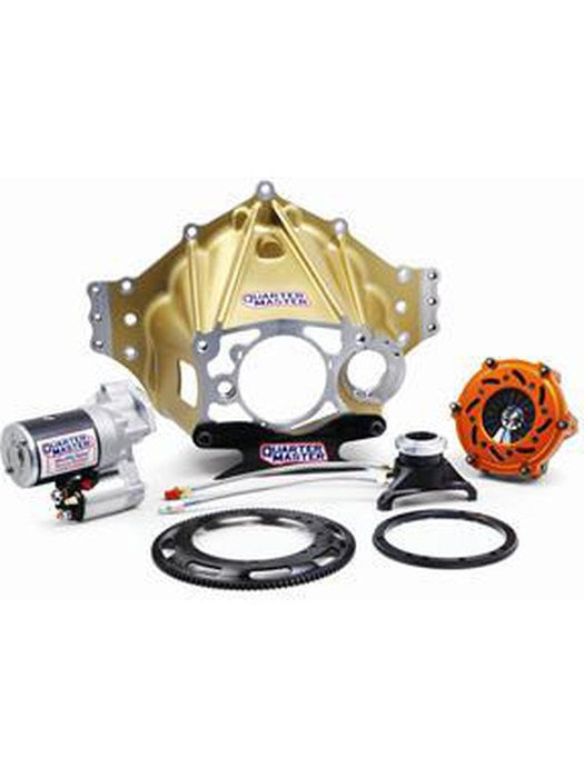 Quarter Master Bellhousing Clutchless Block Mount Starter Aluminum Nat 110302 Quarter Master - Micks Gone Bush