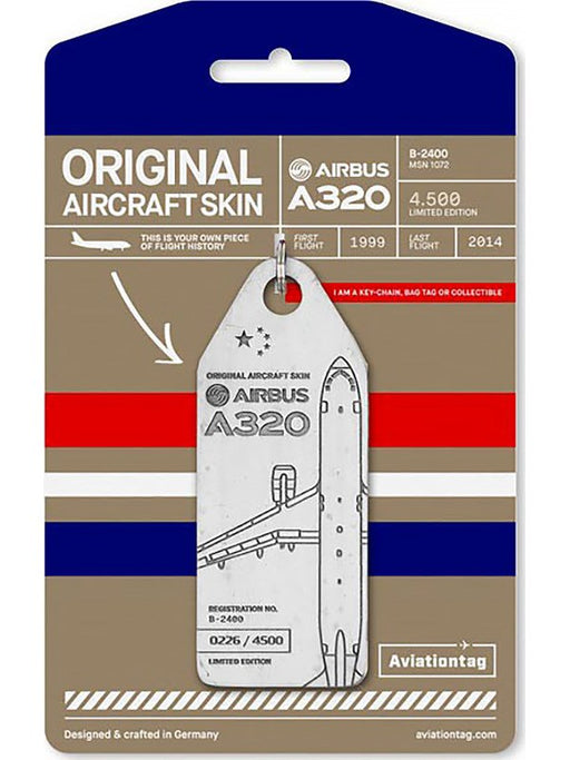 Boyle Limited Edition Aviation Tag Airbus A320 China Eastern Airlines 14.5x4cm 12003 Boyle - Micks Gone Bush