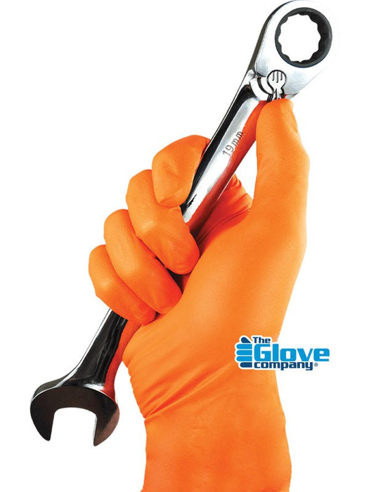 TGC Orange Rocket Nitrile Disposable Gloves Pack of 100 Medium 130032 The Glove Company The Glove Company - Micks Gone Bush