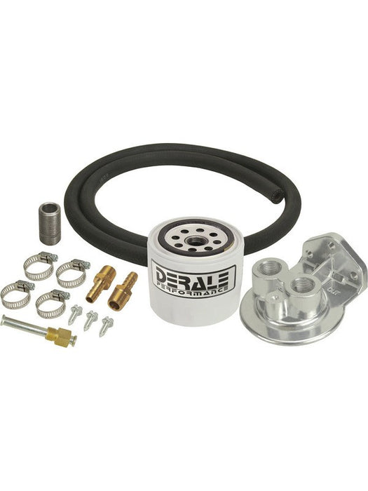 Derale Single Mount 3/8" Npt Ports Up Remote Transmission Filter Kit 13090 Derale - Micks Gone Bush