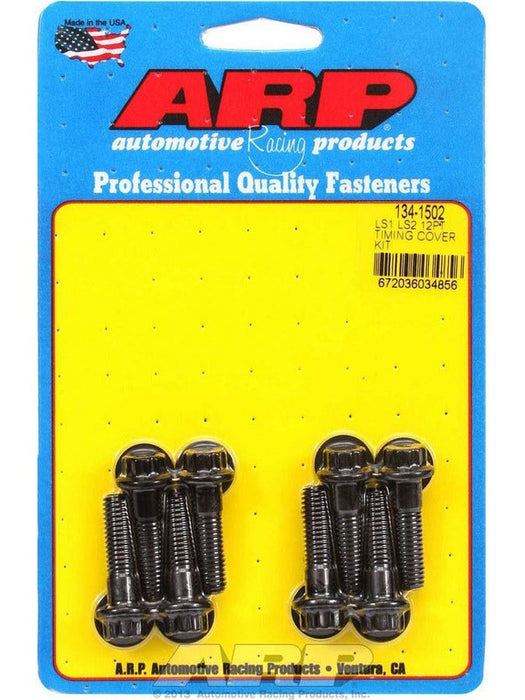 ARP Timing Cover Bolt Kit 12Pt Black Chevy 4.8 5.3 5.7 6.0 6.2 7.0L 134-1502 ARP - Micks Gone Bush