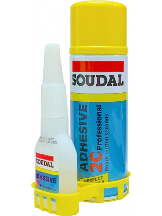 Soudal 2C Professional Super Adhesive Glue Kit 50g Cyano & 200ml Activator 135623 Soudal - Micks Gone Bush