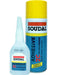 Soudal 2C Professional Super Adhesive Glue Kit 100g Adhesive & 400ml Activator 135624 Soudal - Micks Gone Bush