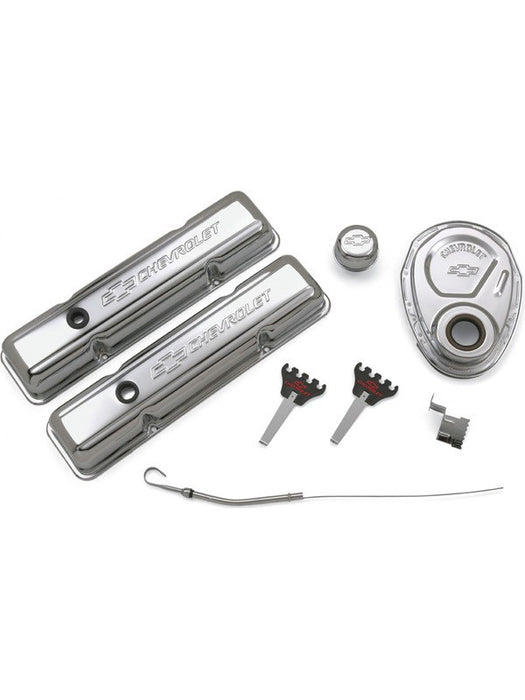 AC Delco Engine Dress-Up Kit Steel Chrome For Chevy Small Block Kit 141-001 AC Delco - Micks Gone Bush