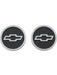 AC Delco Freeze Plug Inserts Bowtie Emblem GM Licensed Black Pair 141-232 AC Delco - Micks Gone Bush