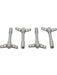 AC Delco Valve Cover Wing Nuts Metallic Grey Bowtie Emblem Set of 4 141-364 AC Delco - Micks Gone Bush