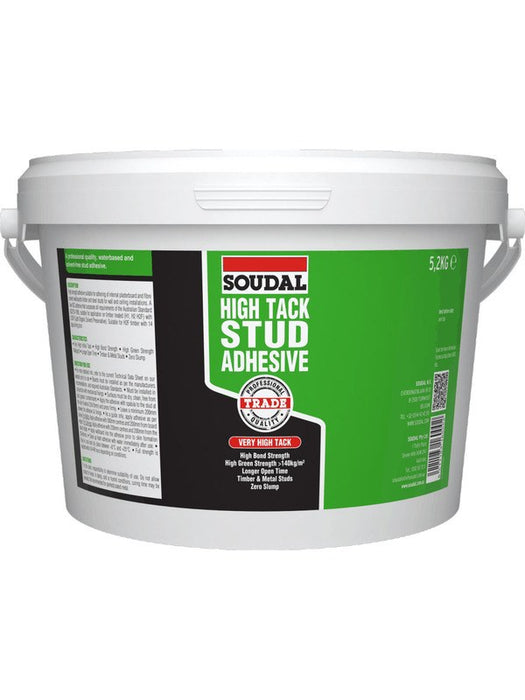 Soudal High Tack Stud Adhesive High Bond Strength Zero Slump 5.2kg 144656 Soudal - Micks Gone Bush