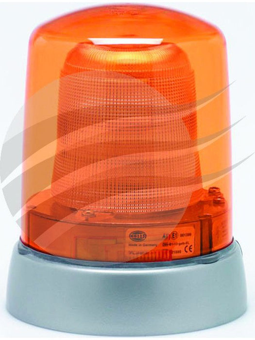 Hella Klx7000F Amber Strobe Beacon 12V Polycarbonate Lens Fixed Mount 1605 Hella - Micks Gone Bush