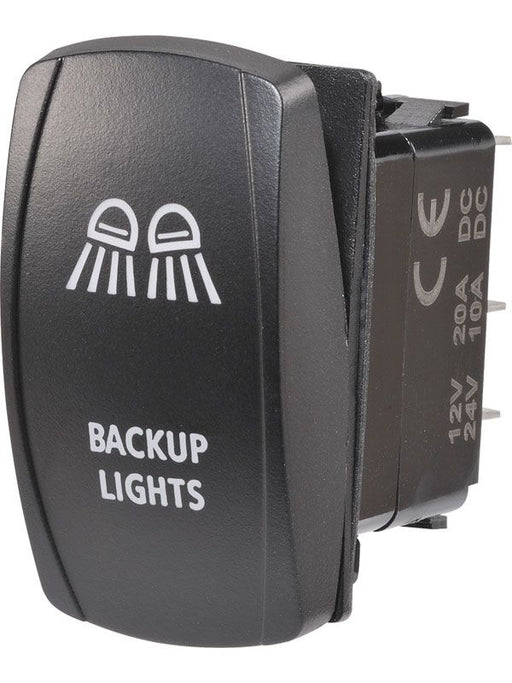 12/24V Narva Off/On LED Sealed Rocker Switch with Backup Lights Symbol Neutral Safety And Backup Light Switches Narva    - Micks Gone Bush