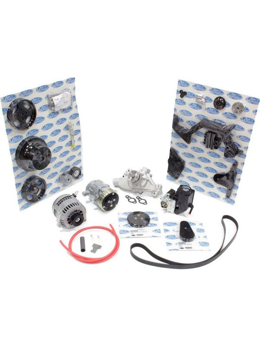 Vintage Air Pulley Kit Front Runner 6 Rib Serpentine Aluminum Black An 174008 Vintage Air - Micks Gone Bush
