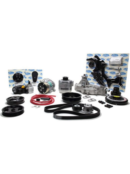 Vintage Air Pulley Kit Front Runner 6 Rib Serpentine Aluminum Black An 174011 Vintage Air - Micks Gone Bush