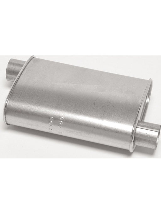 Dynomax Muffler Thrush Turbo 2-1/2 in Offset Inlet 2-1/2 in Offset Outl 17696 Dynomax - Micks Gone Bush