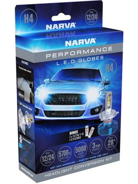Narva H4 12/24V LED Conversion Kit Base P43T 18404 Narva - Micks Gone Bush