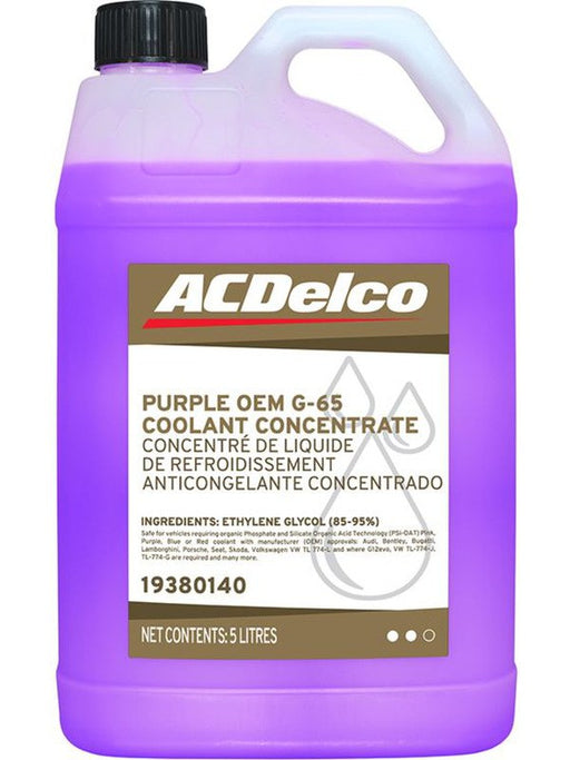AC Delco Purple OEM G65 Concentrated Coolant 5L 19380140 AC Delco - Micks Gone Bush