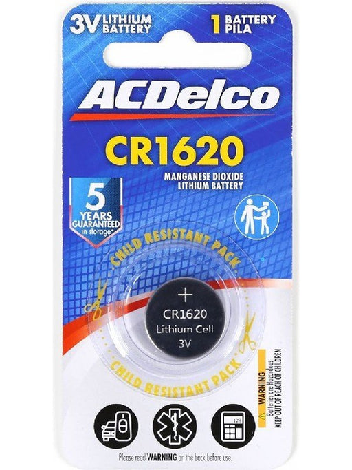 AC Delco Button Battery CR1620 Car Remote Battery 3V Lithium 19380191 AC Delco - Micks Gone Bush