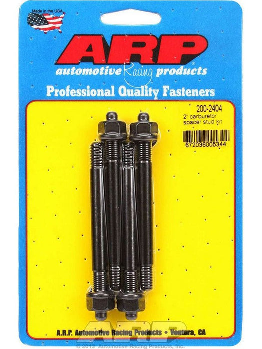 ARP Carburettor Stud Kit suit Carburettor With 2" Spacer Black 4pc 200-2404 ARP - Micks Gone Bush