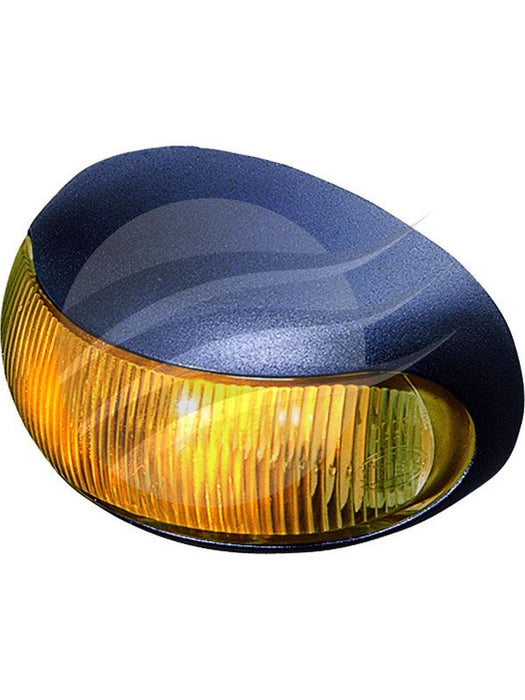 Hella Duraled LED Supplmtry Side Marker Lamp 8-28V Amber Cab Marker Black 2026 Marker Light Assemblies Hella - Micks Gone Bush