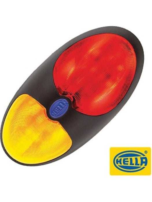 Hella LED Red/Amber Side Marker Lamp 9-33V Surface Mount 2.5M Cable Clear 2033 Hella - Micks Gone Bush