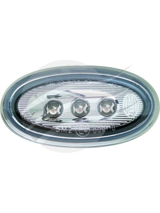 Hella Single LED Sidemarker 12V Silver 2035 Hella - Micks Gone Bush