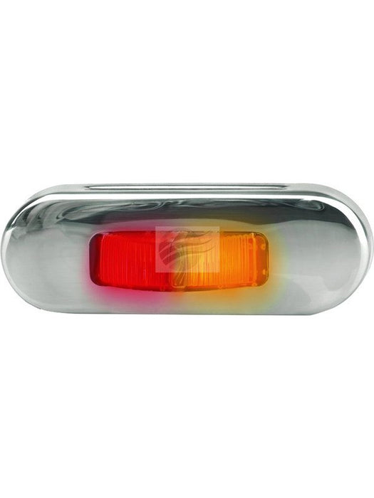 Hella Pack 16 LED Side Marker Lamp Amber/Red 12/24V S/Stl Flush Mount 2083SBULK Hella - Micks Gone Bush