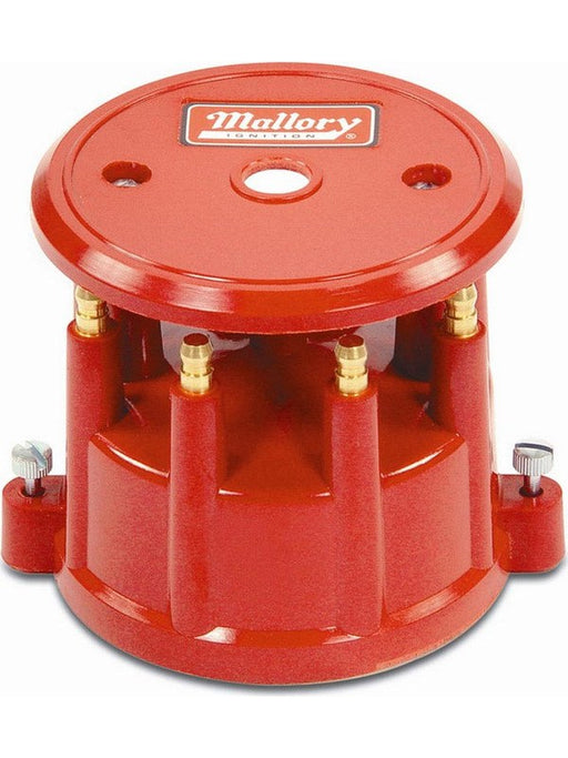 Mallory Distributor Cap HEI Style Terminals Screw Down Red Vented Mallor 208M Mallory - Micks Gone Bush