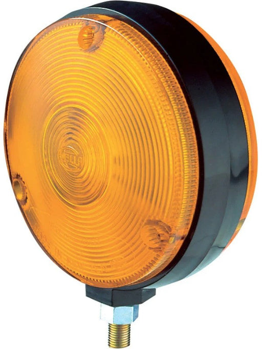 Hella Amber Side Indicator Lamp 1224/V Double Sided Round 108mm 2127 Turn Signals Hella - Micks Gone Bush