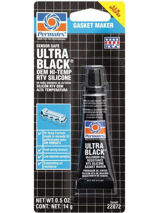Permatex Sealant Ultra Black High Temp Silicone 0.5 oz Tube 22072 Permatex - Micks Gone Bush