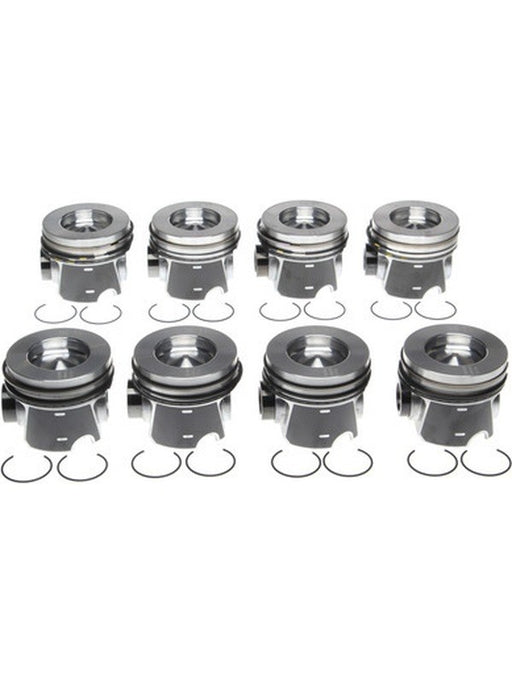 Mahle Piston Set with Rings For Ford 6.4L Diesel Pack of 8 224-3666WR-0.75MM Mahle - Micks Gone Bush