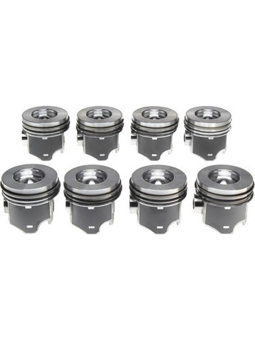 Mahle Piston Set w/Rings Fits Ford 6.0L Diesel 8 Pack 2243503WR040 Pistons, Rings, Rods & Parts Mahle - Micks Gone Bush