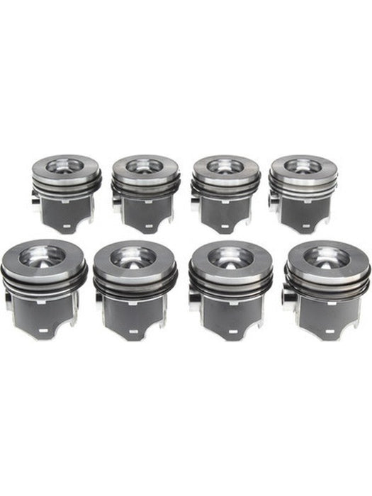 Mahle Piston Set w/Rings Fits Ford 6.0L Diesel 8 Pack 2243503WR040 Pistons, Rings, Rods & Parts Mahle - Micks Gone Bush