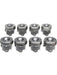 Mahle Piston Set w/Rings Fits Ford 6.0L Diesel 8 Pack 2243503WR040 Pistons, Rings, Rods & Parts Mahle - Micks Gone Bush